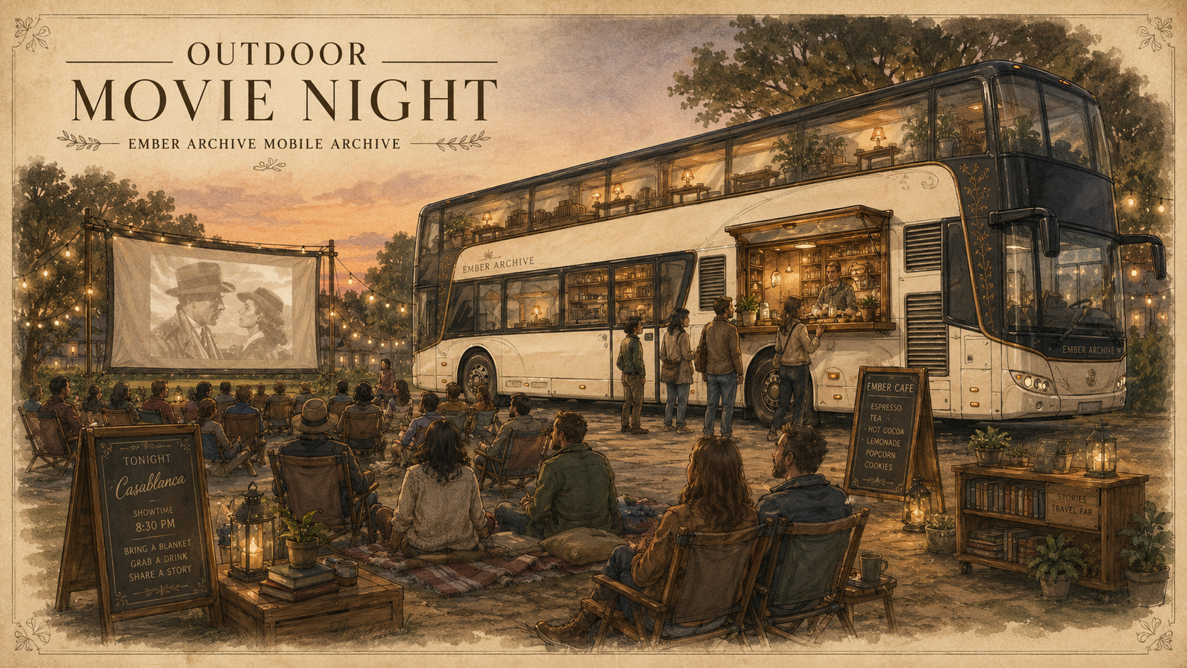 Concept rendering of an outdoor Ember cinema